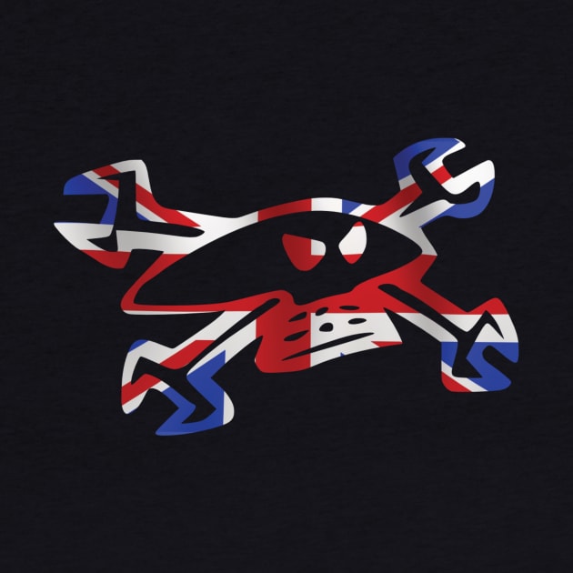 Guy Martin Skull Logo Union Jack Motorbike by GarmentGroup